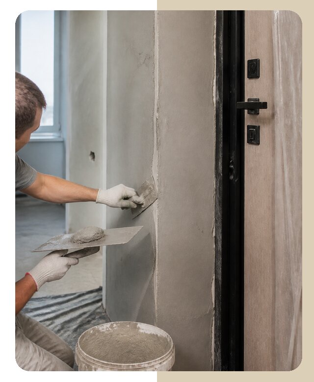 Штукатурка дверных откосов в Ивантеевке по цене от 3600 р. | Дверной
